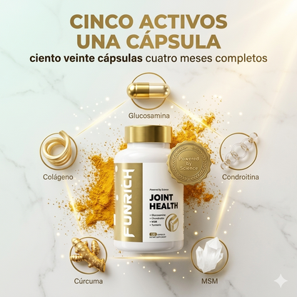 Funrich — Salud Articular Completa con Glucosamina, Cúrcuma y Colágeno