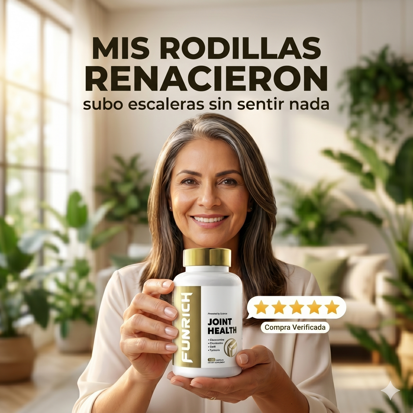 Funrich — Salud Articular Completa con Glucosamina, Cúrcuma y Colágeno