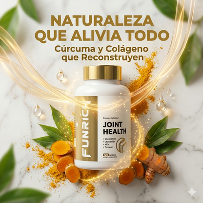 Funrich — Salud Articular Completa con Glucosamina, Cúrcuma y Colágeno